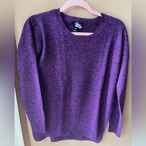 Aqua 100% Cashmere Purple Sweater Size Large